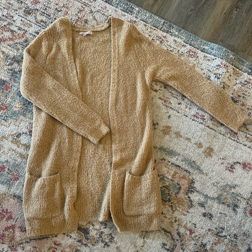 LoveTree Mustard Yellow Cardigan